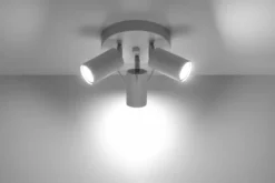 Aplique de techo RING 3P blanco, GU10