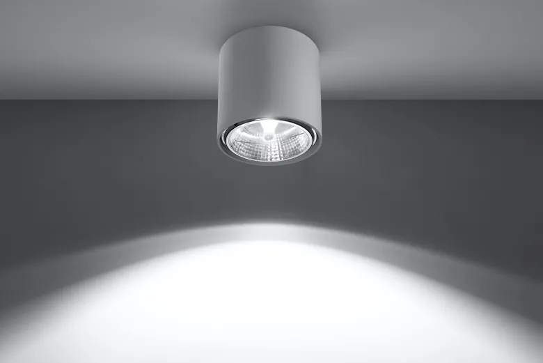Aplique de techo TIUBE blanco, GU10