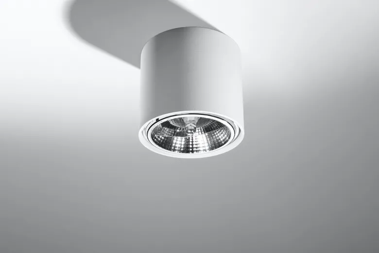 Aplique de techo TIUBE blanco, GU10