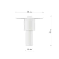 Aplique de techo TVROR blanco, E27