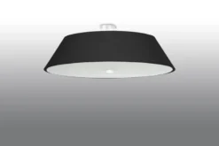 Aplique de techo VEGA 70 negro, E27