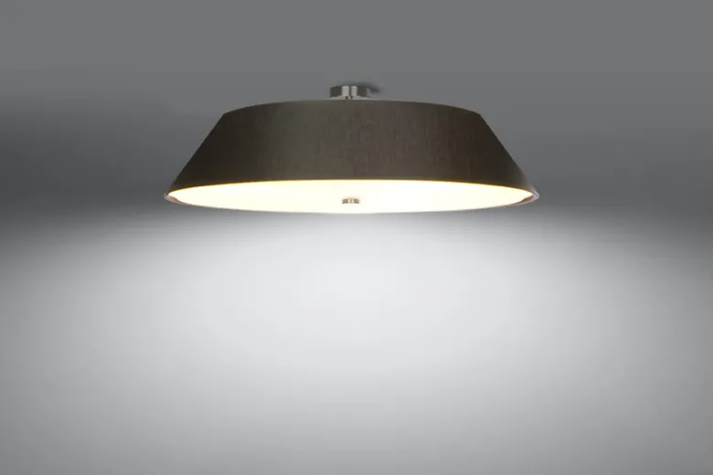 Aplique de techo VEGA 60 negro, E27