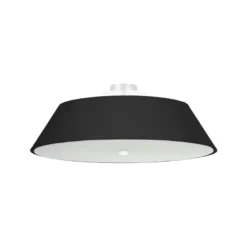 Aplique de techo VEGA 60 negro, E27