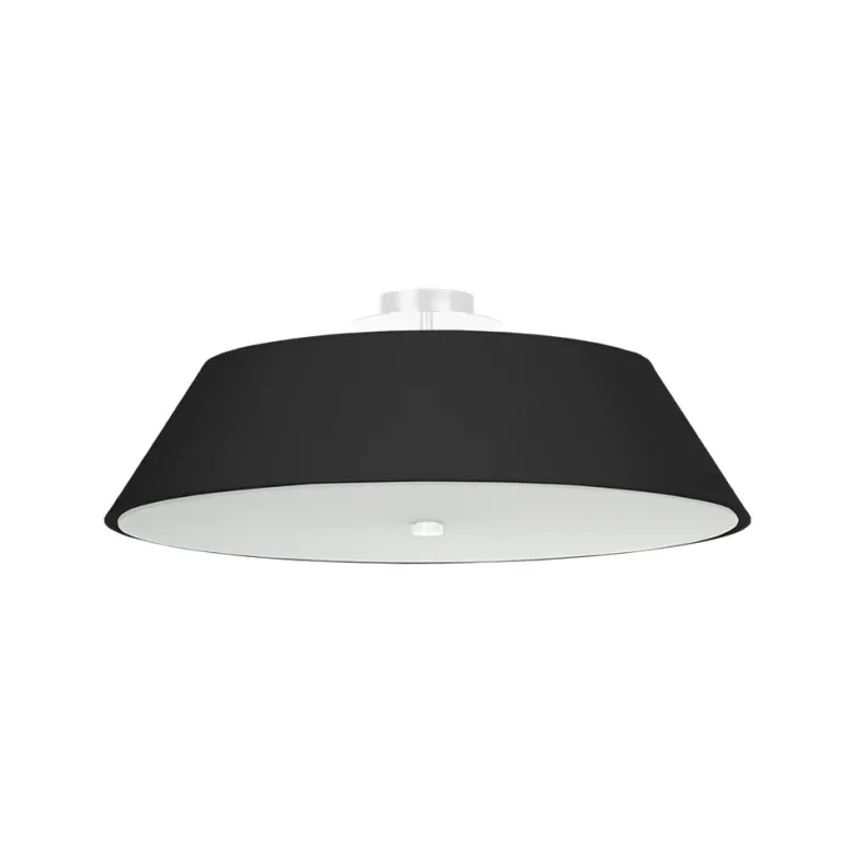 Aplique de techo VEGA 60 negro, E27