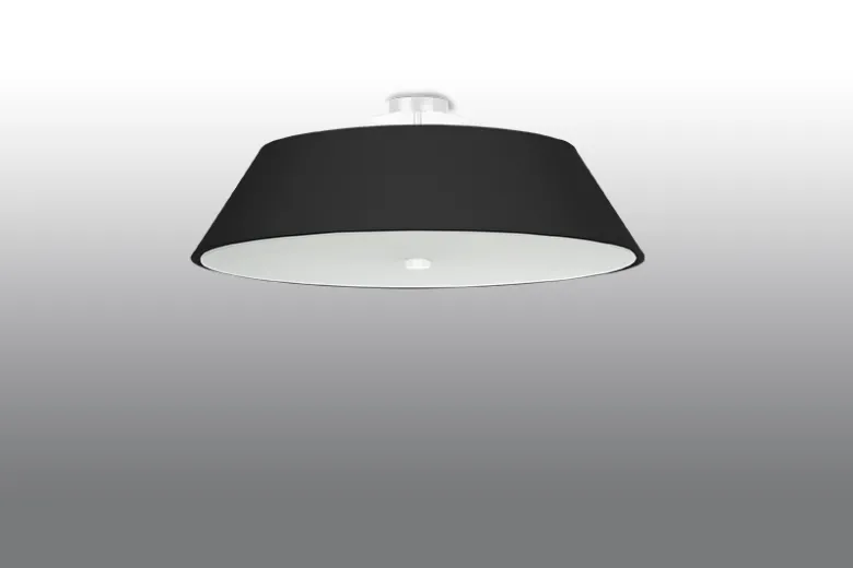 Aplique de techo VEGA 60 negro, E27