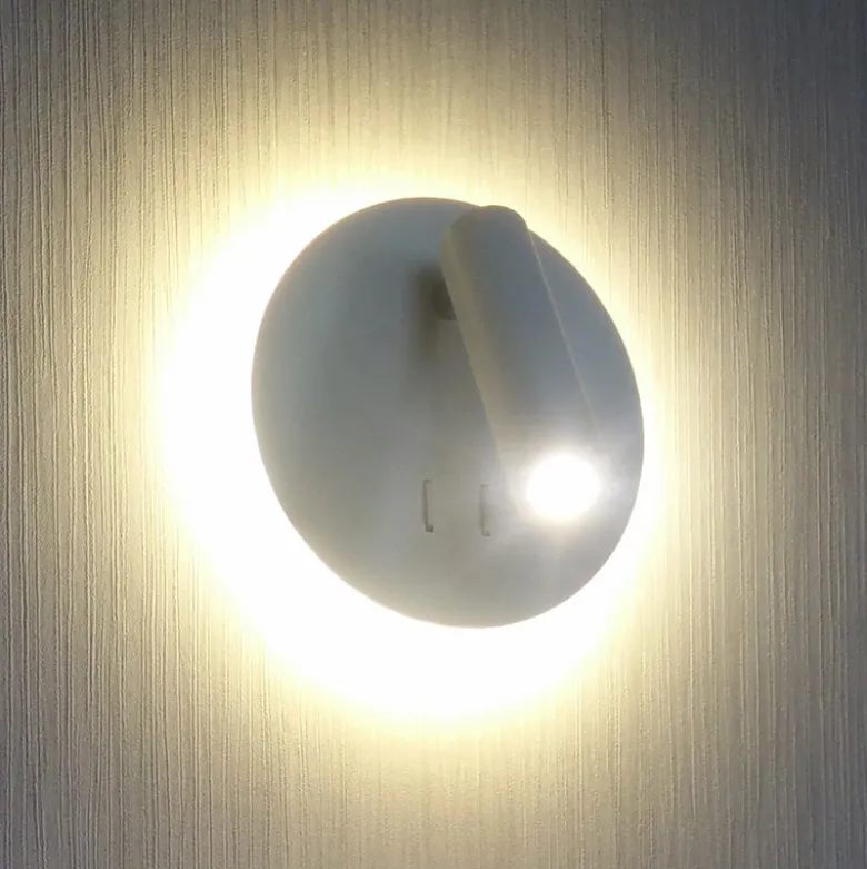 Aplique Led ARTNOS Ø140mm, 3+5W, blanco