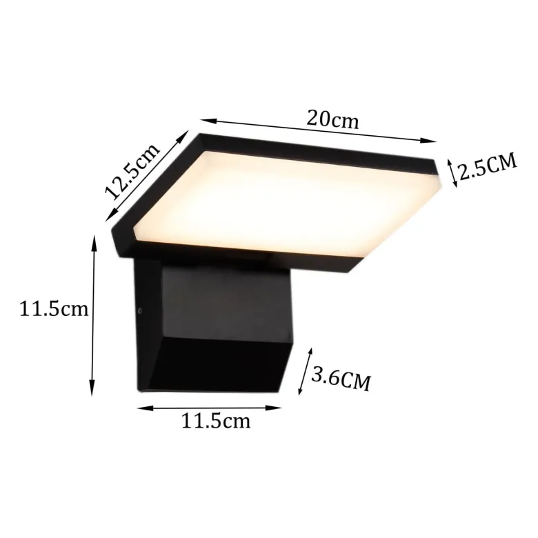 Aplique LED de Pared TOR 17W - Alta Resistencia IP65 para Exterior