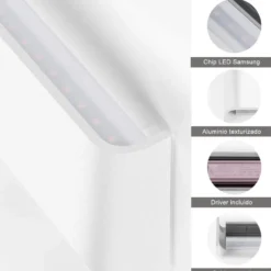 Aplique Led KLAN 410, 14W, blanco