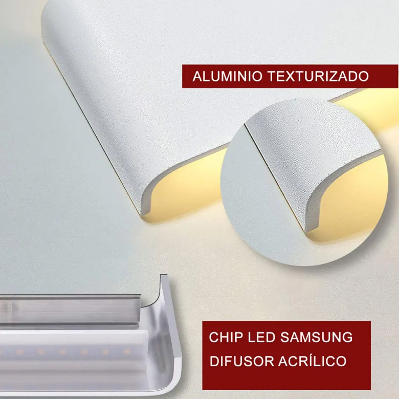 Aplique Led KLAN 410, 14W, blanco