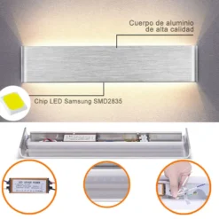 Aplique Led KLAN 410, 14W, silver