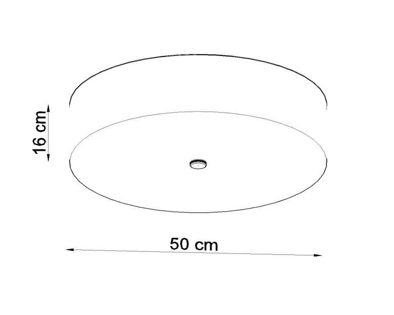 Aplique para techo SKALA 50 negro, E27