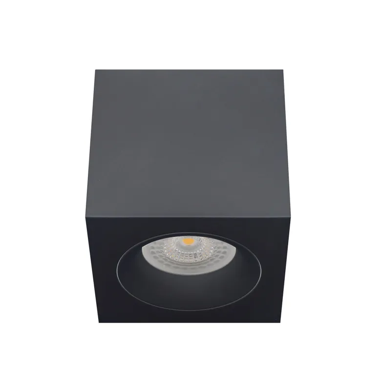 ARKOI Housing GU10, Aplique cuadrado techo negro