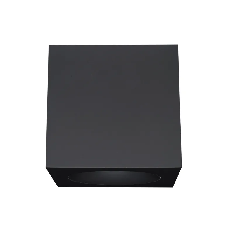 ARKOI Housing GU10, Aplique cuadrado techo negro