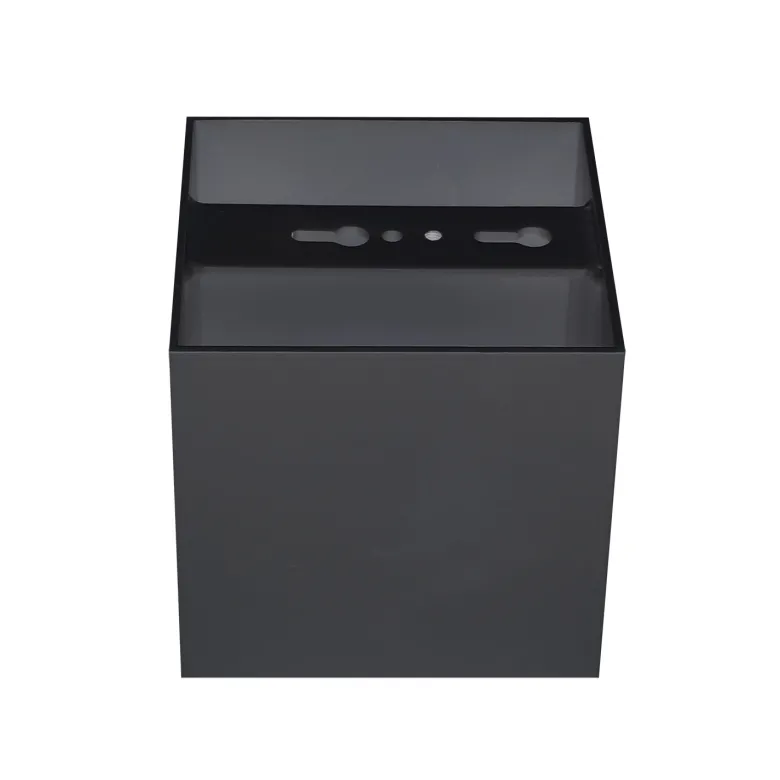 ARKOI Housing GU10, Aplique cuadrado techo negro