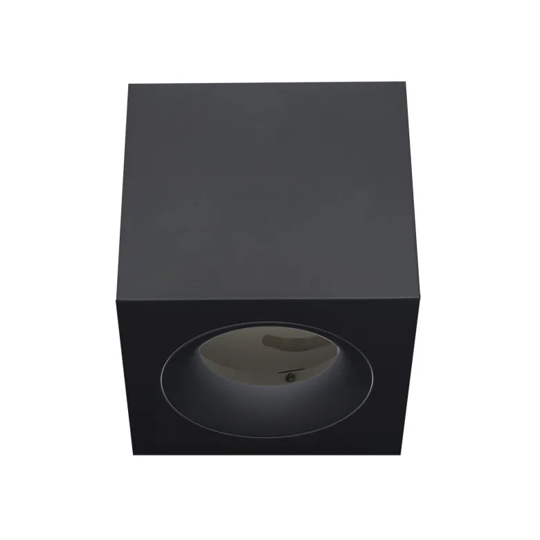 ARKOI Housing GU10, Aplique cuadrado techo negro