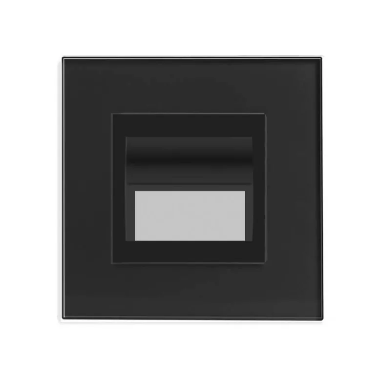 Baliza Led 1W, KOOB frontal cristal negro