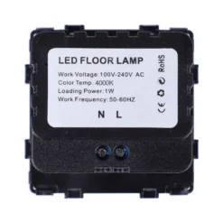 Baliza Led 1W, KOOB frontal cristal negro
