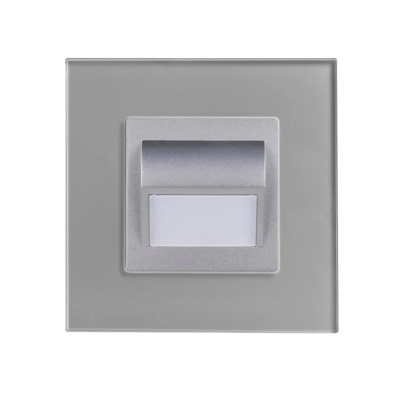 Baliza Led 1W, KOOB frontal cristal gris