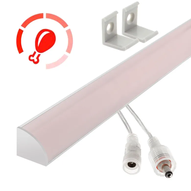 Barra LED Profresh PR1 Chip OSRAM, DC24V, 22W, 200cm, Carnes y Frutas