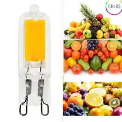 Bombilla G9, COB, 10W, 360º