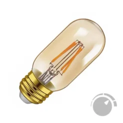 Bombilla Led E27 COB filamento GOLD 4W, Ø45x110mm, Regulable
