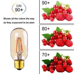 Bombilla Led E27 COB filamento GOLD 4W, Ø45x110mm, Regulable