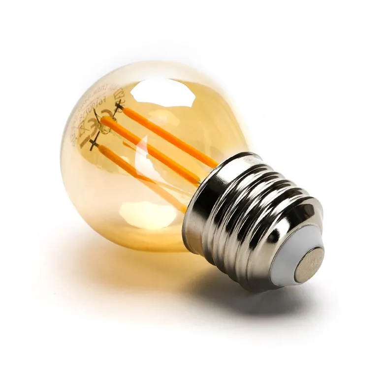 Bombilla Led E27 COB filamento 4W, Small Gold