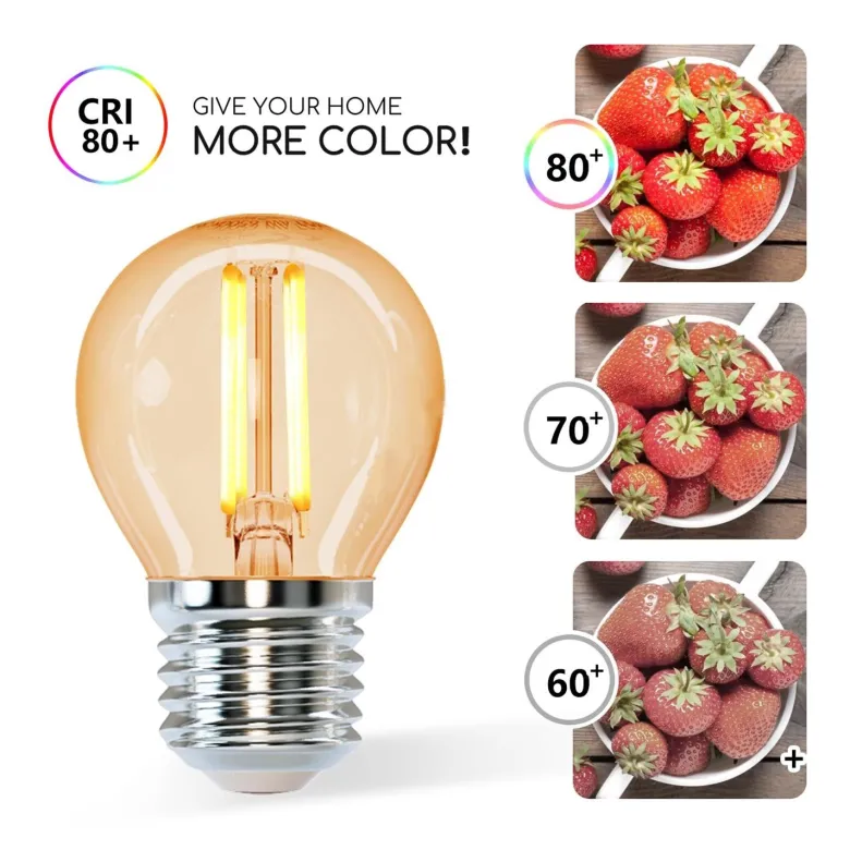 Bombilla Led E27 COB filamento 4W, Small Gold