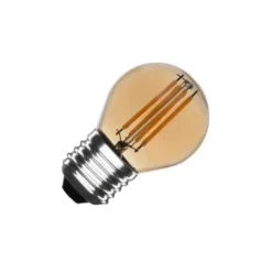 Bombilla Led E27 COB filamento 4W, Small Gold