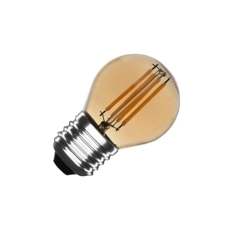 Bombilla Led E27 COB filamento 4W, Small Gold