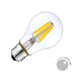 Bombilla LED E27 COB filamento 8W, Regulable