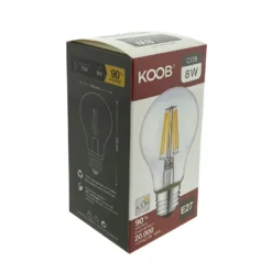 Bombilla LED E27 COB filamento 8W, Regulable