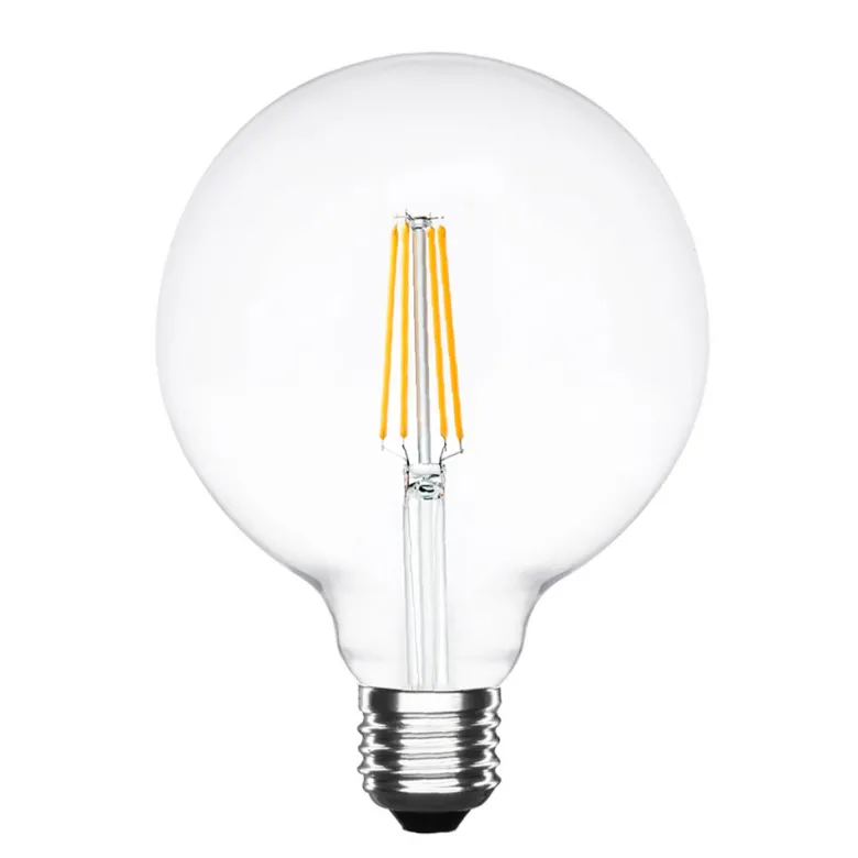 Bombilla Led E27 COB filamento 8W, Ø125x176mm, Regulable