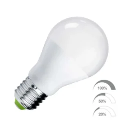 Bombilla LED E27, 240º, 9W, Regulable 100-50-20%