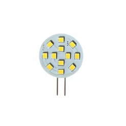 Bombilla LED G4 bi-pin circular plana 12V AC/DC - 2,2W