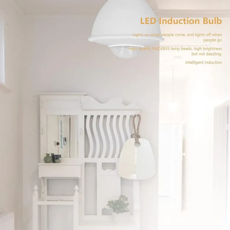 Bombilla LED GU10 con sensor de movimiento PIR, 6W