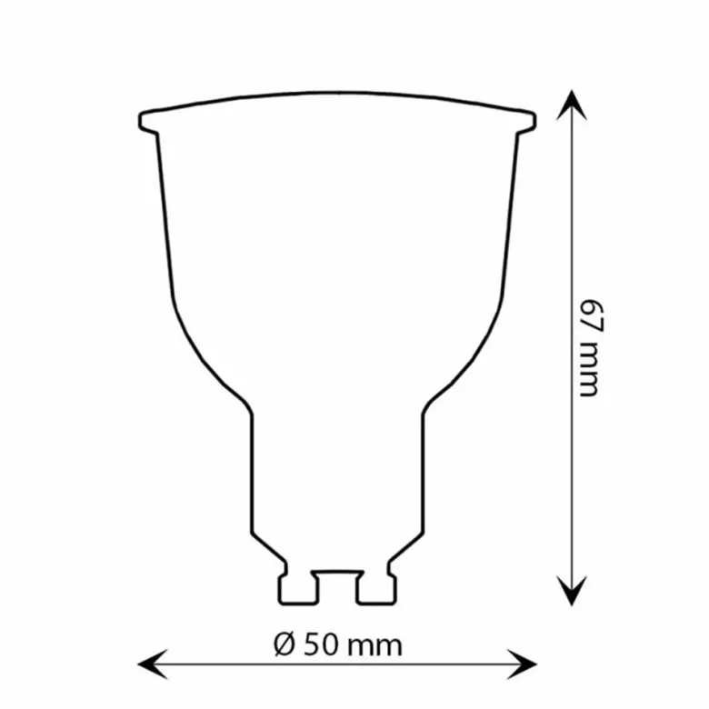 Bombilla LED GU10, 110º, OSRAM Chip, 10W