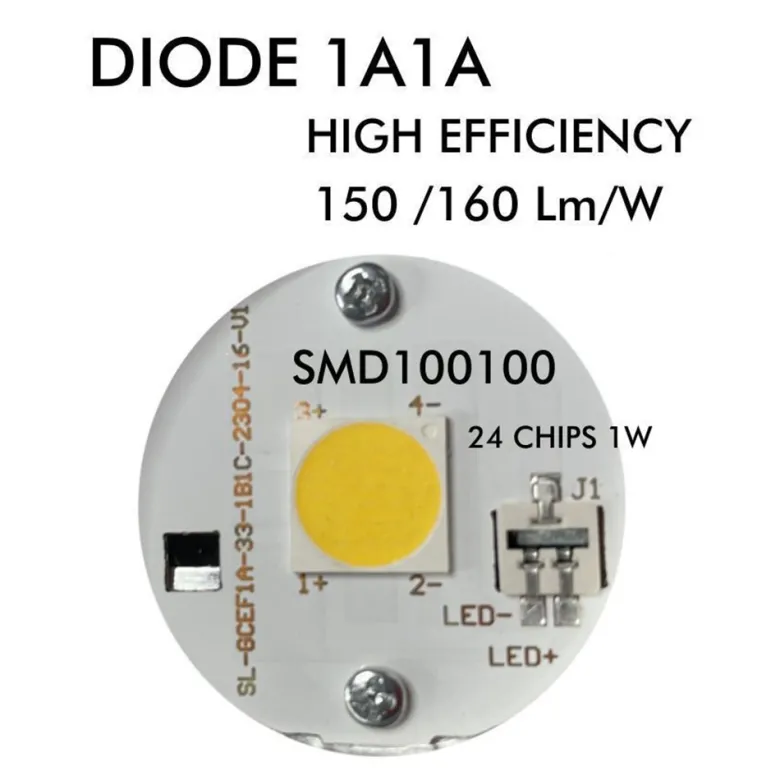 Bombilla LED GU10, 8W, 24º, SMD1A1A, 1320lm, CRI 98