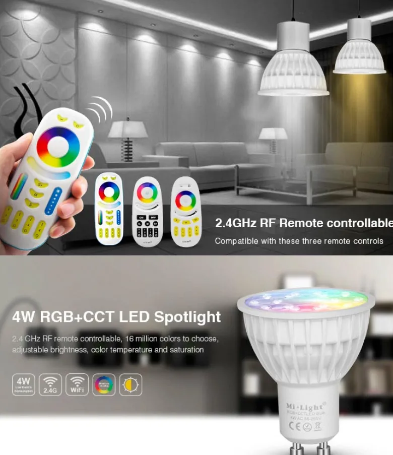 Bombilla LED WiFi GU10 Bulb 4W RGB+CCT