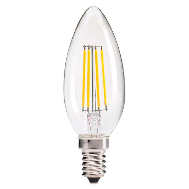 Bombilla Vela filamento Led E14 COB 4W