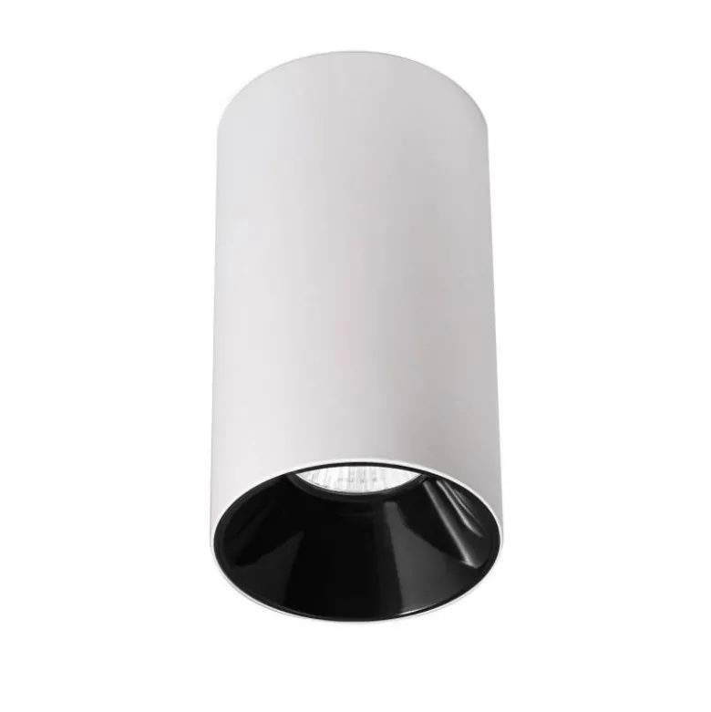BOX Housing GU10, Aplique techo blanco/negro cromo