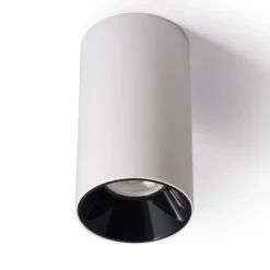 BOX Housing GU10, Aplique techo blanco/negro cromo
