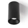 BOX Housing GU10, Aplique techo negro/dorado mate