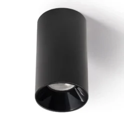 BOX Housing GU10, Aplique techo negro/dorado mate