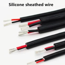 Cable anticalórico de silicona 2x0,50mm, 1m, blanco