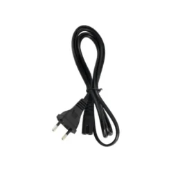 Cable de alimentación, 2 x 0,75mm, clavija EU-C7, 1m. negro