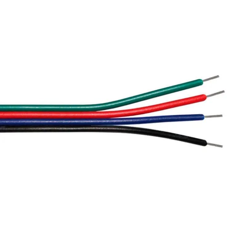 Cable de conexión a medida para tiras LED RGB 4x0,50mm, 1 metro