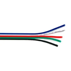 Cable de conexión a medida para tiras LED RGBW 5x0,50mm, 1 metro