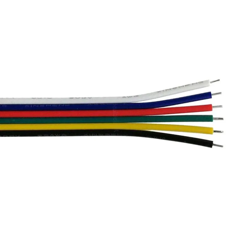 Cable de conexión a medida para tiras LED RGB+CCT 6x0,50mm, 1 metro