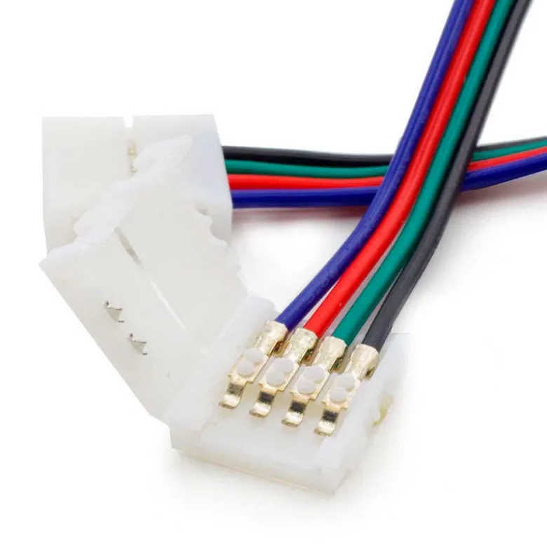 Cable de conexión directa doble para tira LED RGB (4 Pin) 10mm